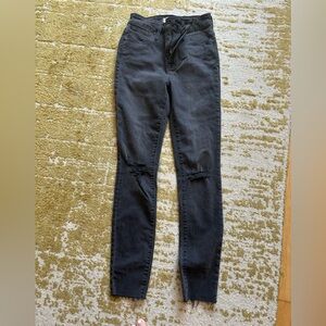 Madewell curvey high-rise skinny  black jeans. Size 25. In great condition.